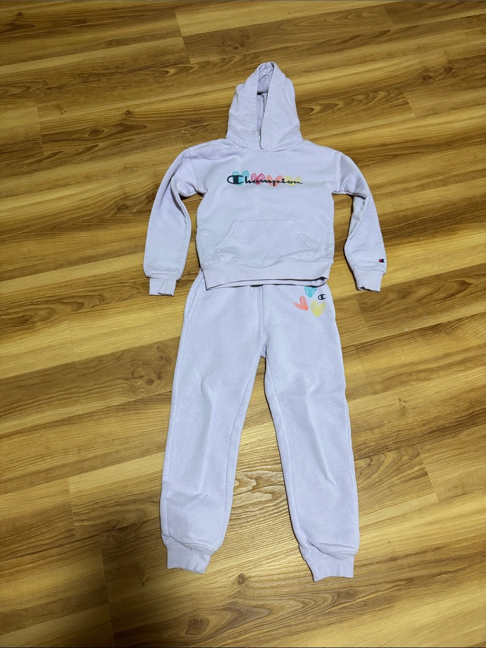 Champion Kids Lavender Hooded Sweatshirt & Joggers Set